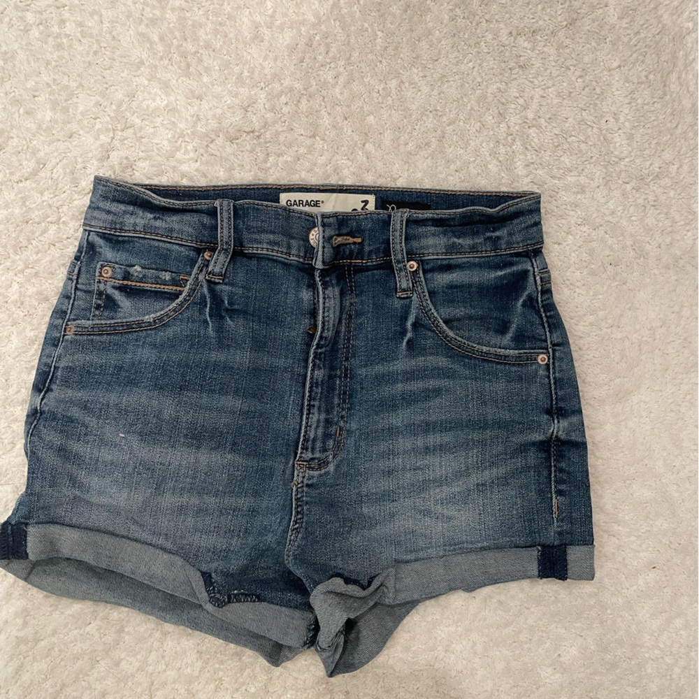 Garage Women's high waisted Blue Denim Shorts